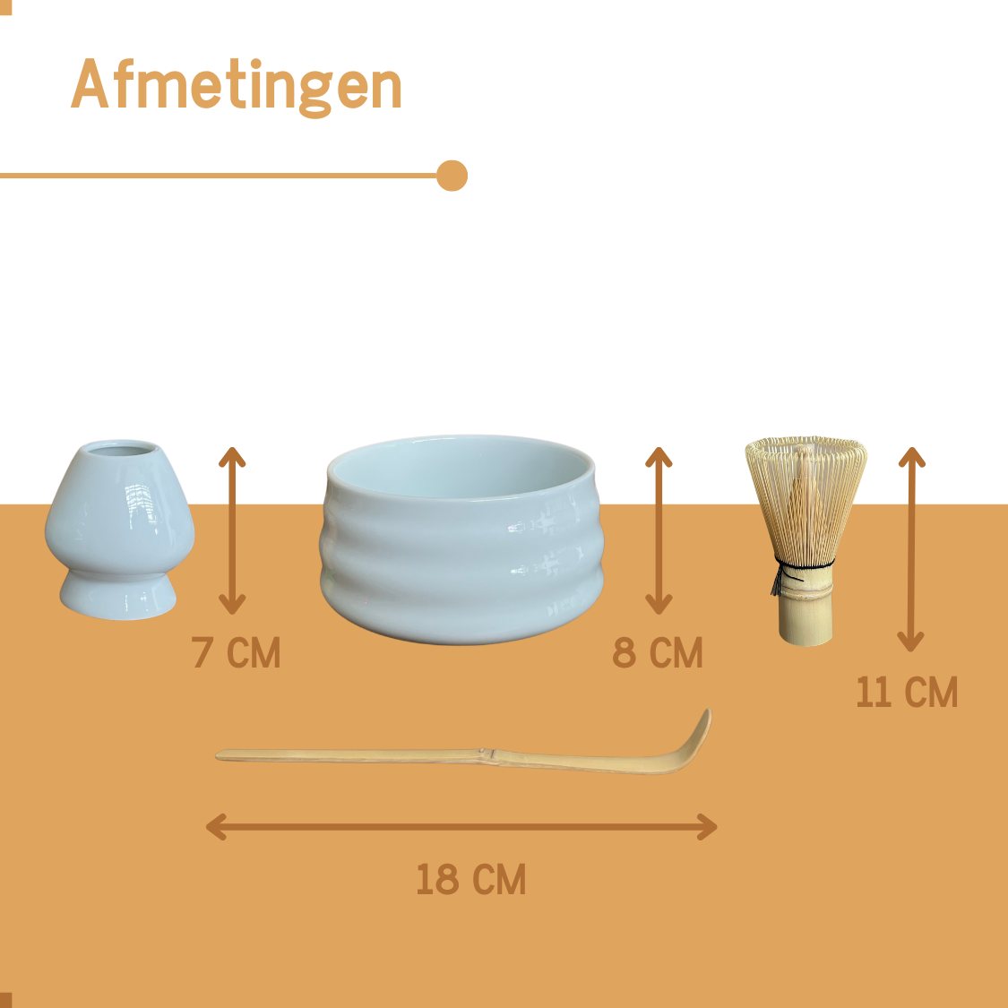 Afmetingen Arboledia Matcha Theeset