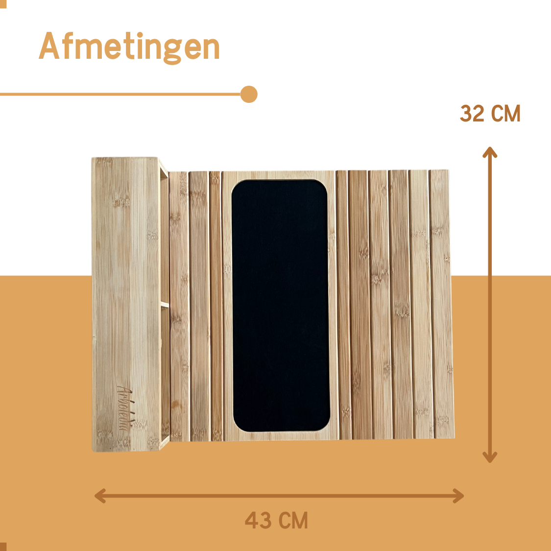 Arboledia armleuning dienblad afmetingen