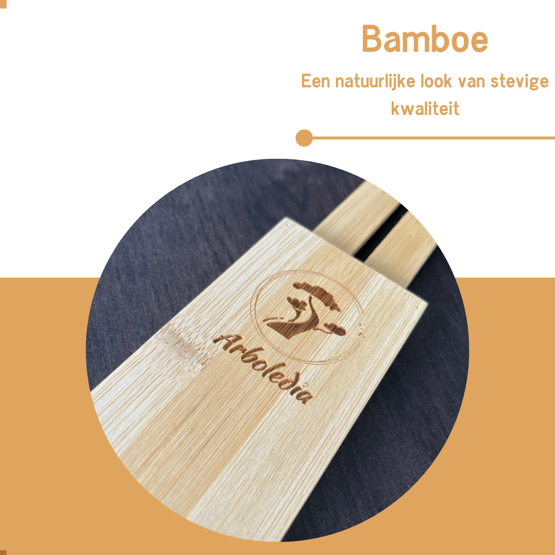 Arboledia bamboe ladeverdelers uitschuifbaar logo