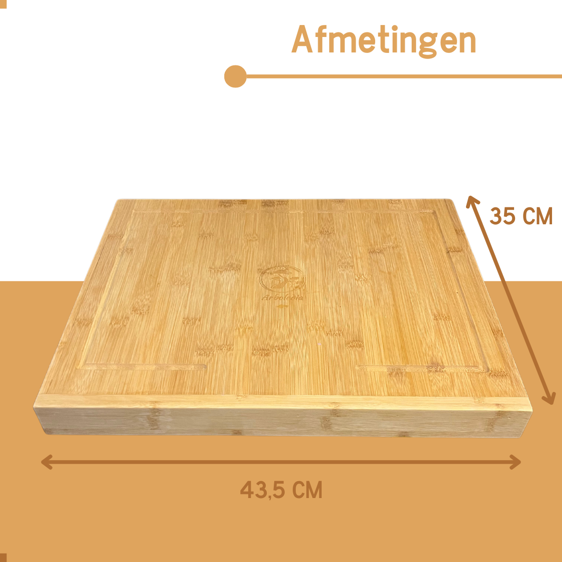 Bamboe snijplank Arboledia afmetingen