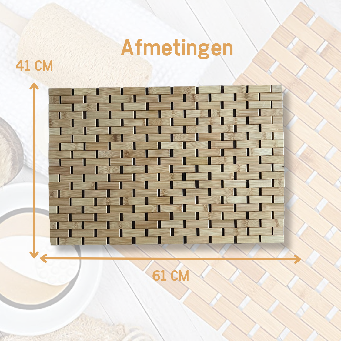 Arboledia bamboe badmat afmetingen